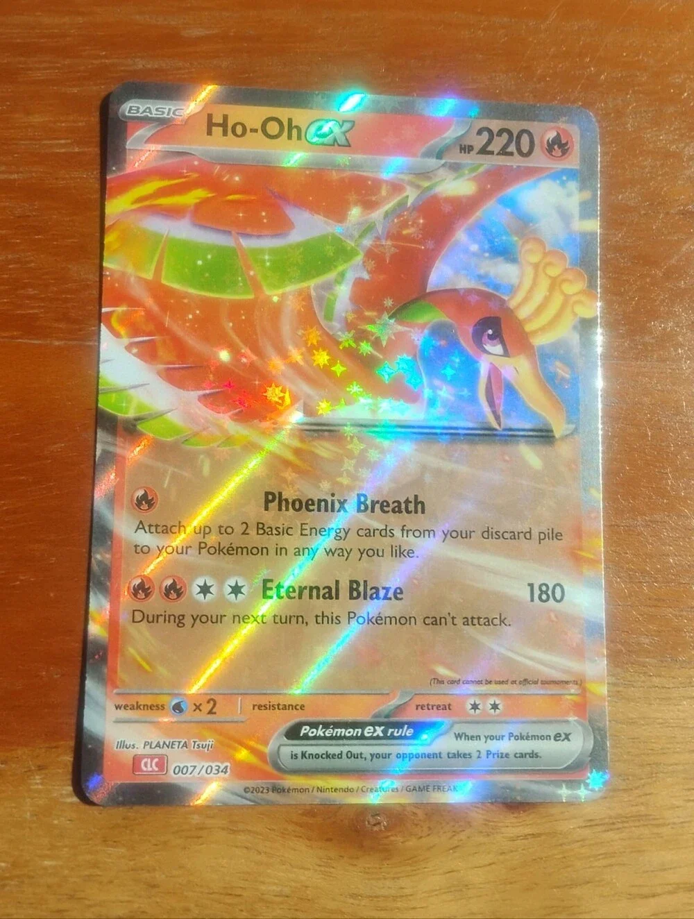 Mint 2023 Holo Ho-Oh EX 007/034 Classic Charizard Deck Pokemon Card